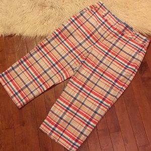 Awesome plaid Duck Head Capri shorts
